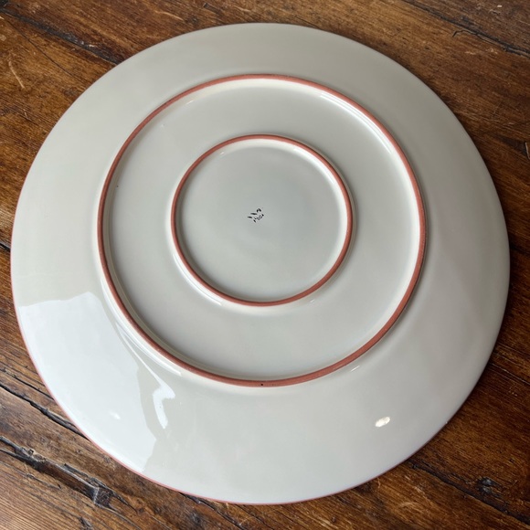 Lenox China Poppies on Blue Terra Cotta Charger Platter 14” - Picture 6 of 8